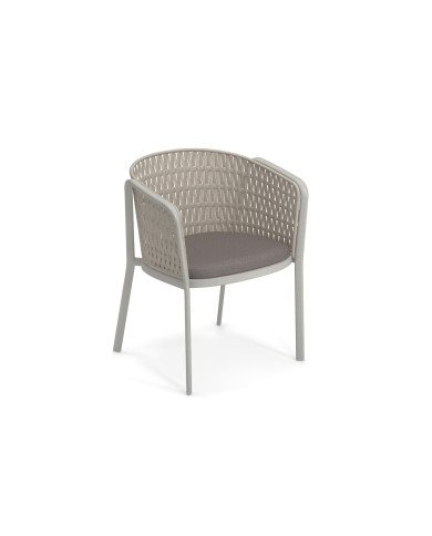 Fauteuil CAROUSEL  alu corde plate Emu