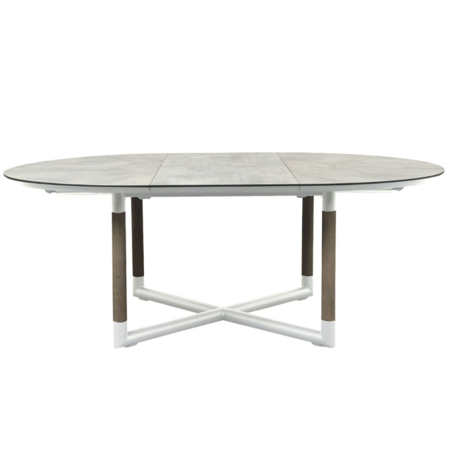 Table ronde extensible BASTINGAGE 146/206 x 146 cm