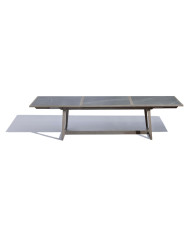 Table céramique noire SKAAL 200/300cm Les Jardins