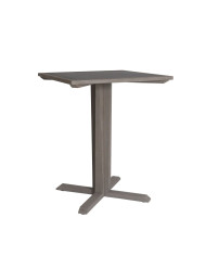 Table pied central carrée SKAAL Les Jardins