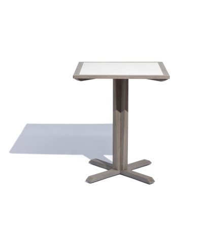 Table pied central carrée SKAAL Les Jardins