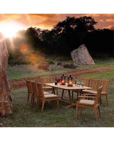 Table rectangulaire CHESAPEAKE 280 cm Barlow Tyrie