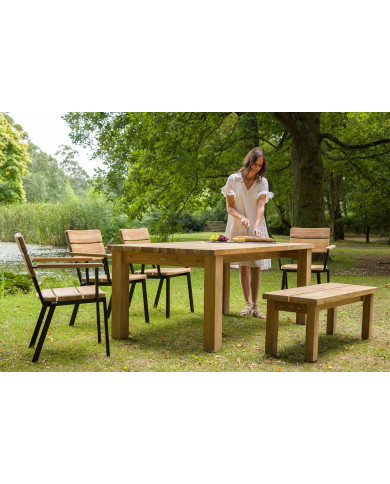 Banc en teck TITAN 130 cm Barlow Tyrie