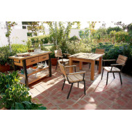 Table carrée TITAN 99 cm Barlow Tyrie