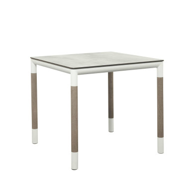Les Jardins BASTINGAGE white 80 x 80 cm bistro bable 