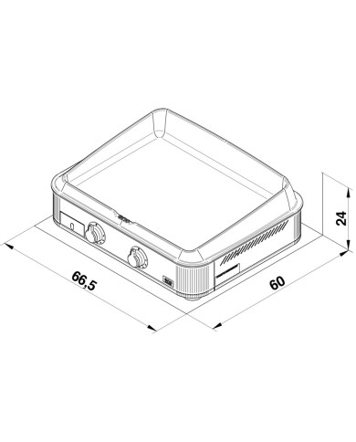 Plancha ENOSIGN 65 inox Eno
