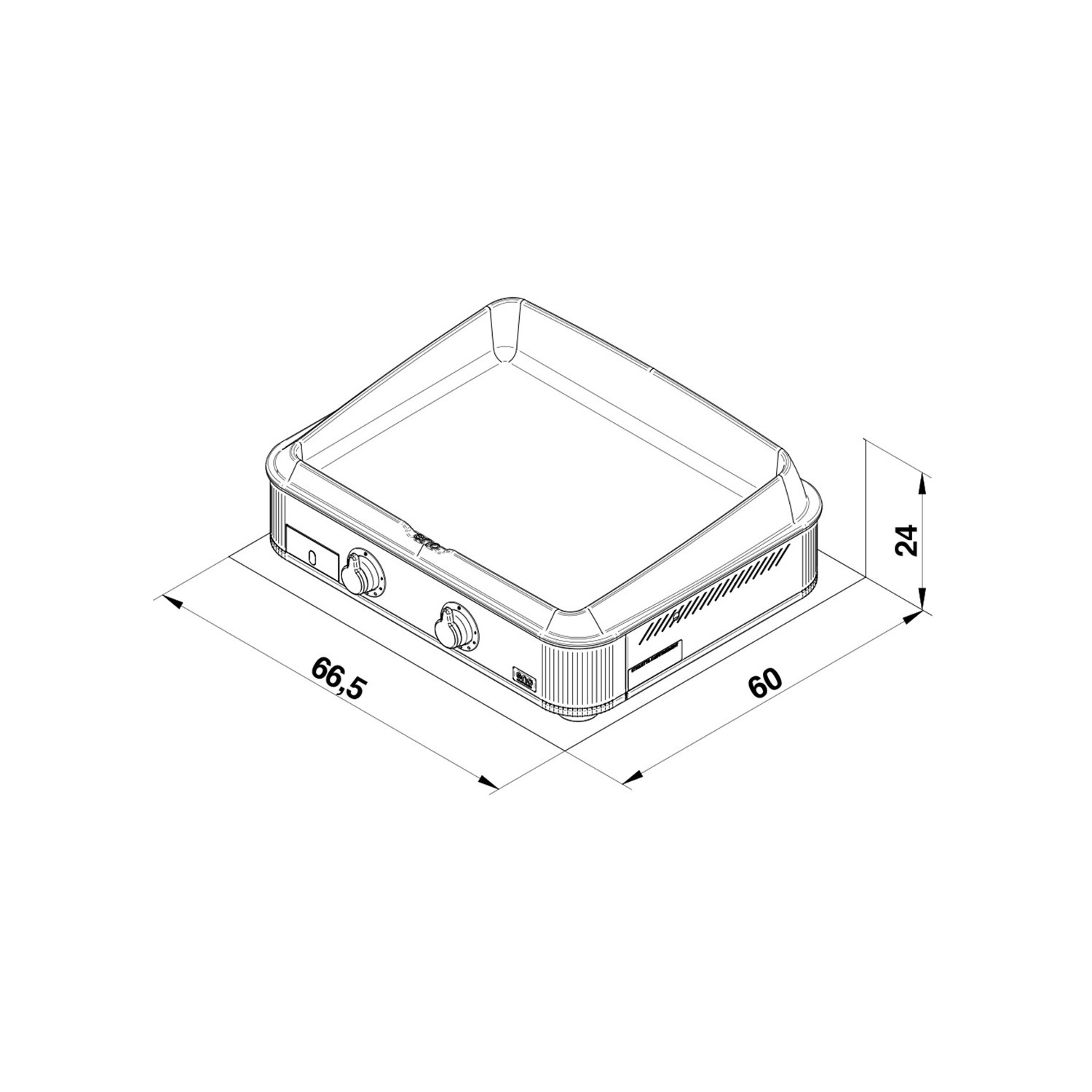Plancha ENOSIGN 65 inox Eno