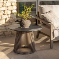 Table basse lumineuse TECKA solaire Ø70 cm Les Jardins
