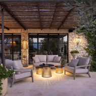 Table basse lumineuse TECKA solaire Ø70 cm Les Jardins