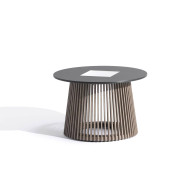 Les Jardins TECKA solar Ø50 cm lighted coffee table 