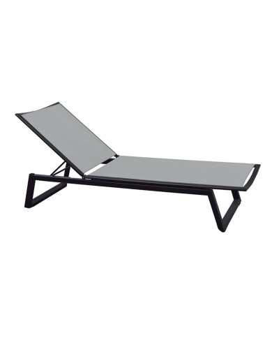 Les Jardins du Sud AZUR dark grey sun lounger