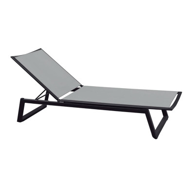 Les Jardins du Sud AZUR dark grey sun lounger