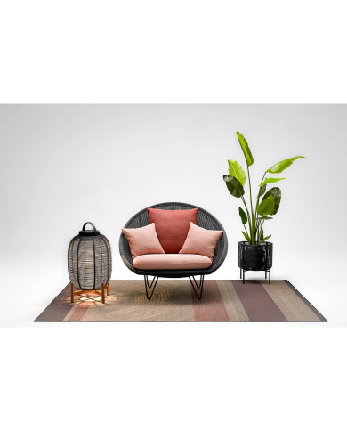 TIKA solar lantern H69 cm on teak base Vincent Sheppard