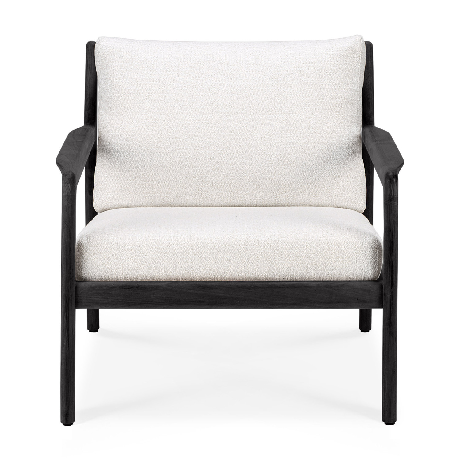 JACK armchair varnished teak black Ethnicraft