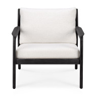 JACK armchair varnished teak black Ethnicraft