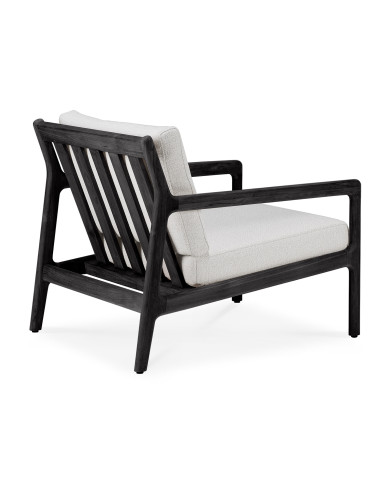 JACK armchair varnished teak black Ethnicraft