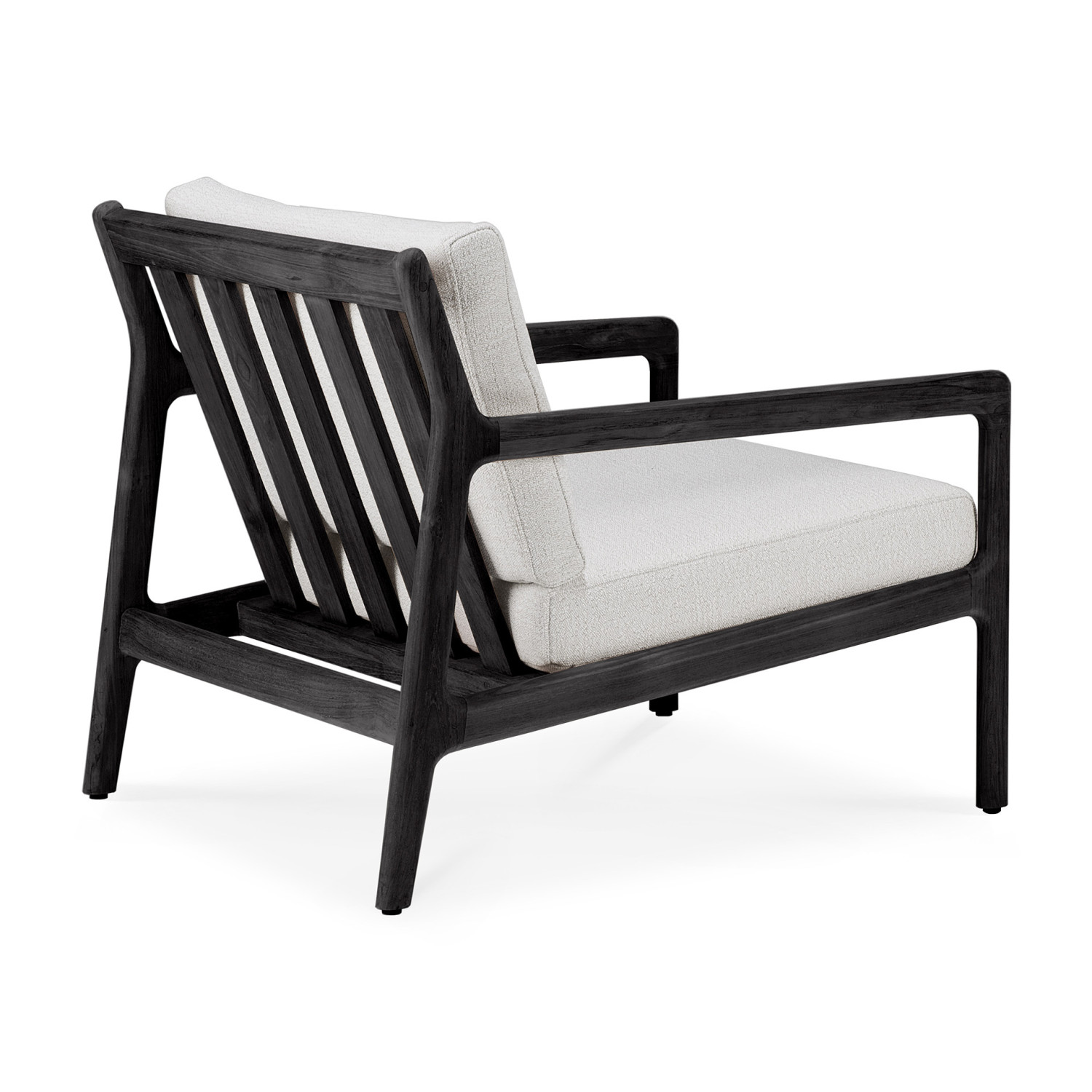 JACK armchair varnished teak black Ethnicraft