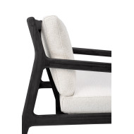 JACK armchair varnished teak black Ethnicraft