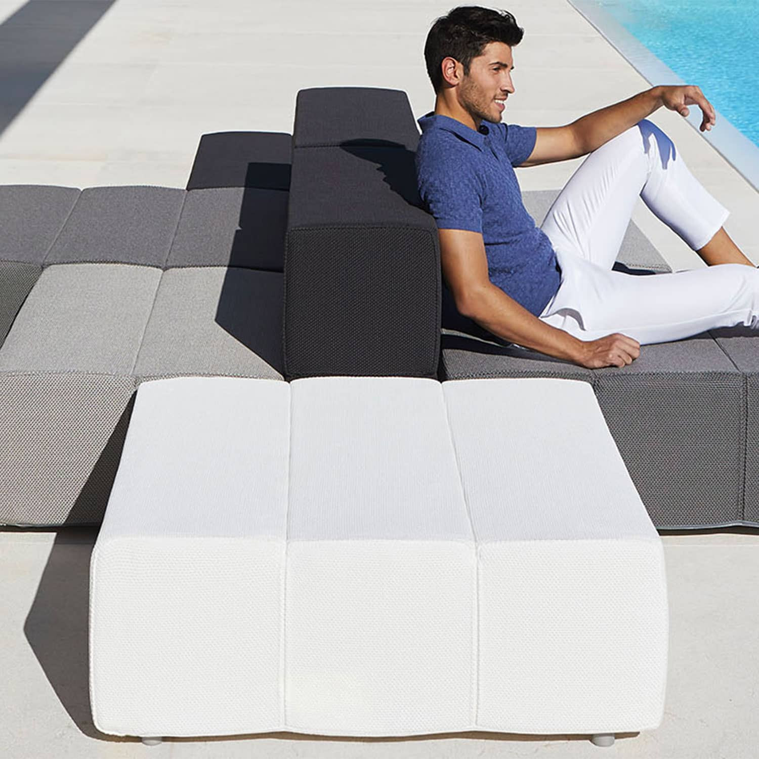 TABLET central module chaise longue Vondom