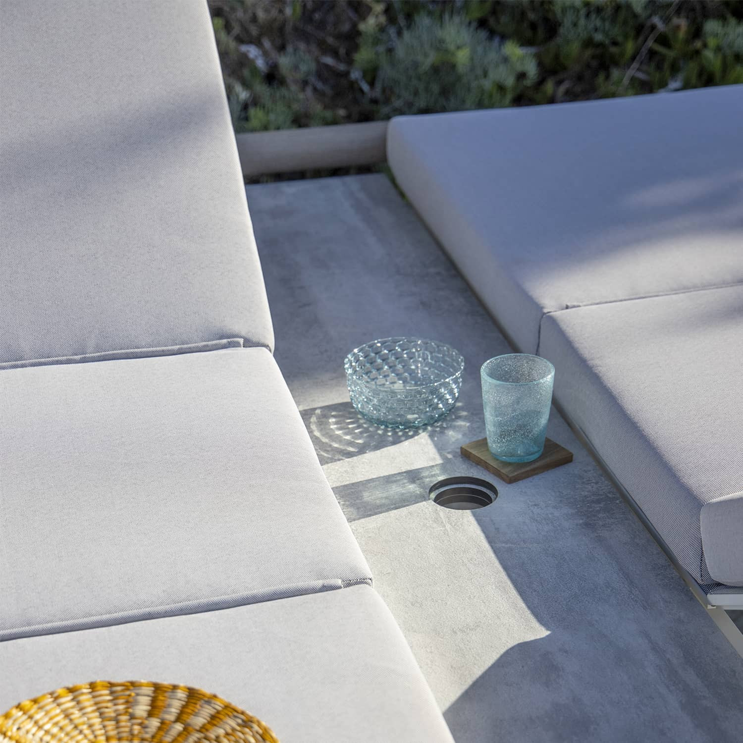 Les Jardins BASTINGAGE double sunlounger 