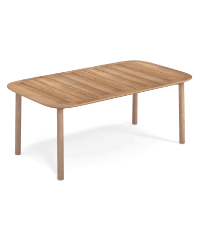 Table rectangulaire teck TWINS Emu