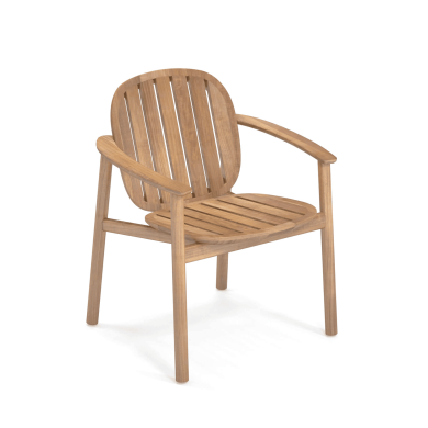 TWINS Emu teak stacking armchair