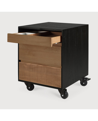 OSCAR Ethnicraft 3-drawer pedestal
