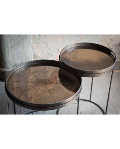 Plateau en miroir SLICE Bronze Ø61cm Ethnicraft