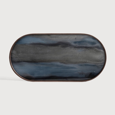 ORGANIC oblong glass tray Ethnicraft