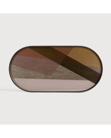 ANGLE oblong glass tray Ethnicraft