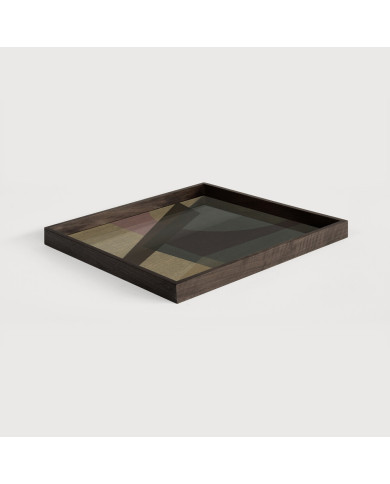 ANGLE square (L) glass tray Ethnicraft