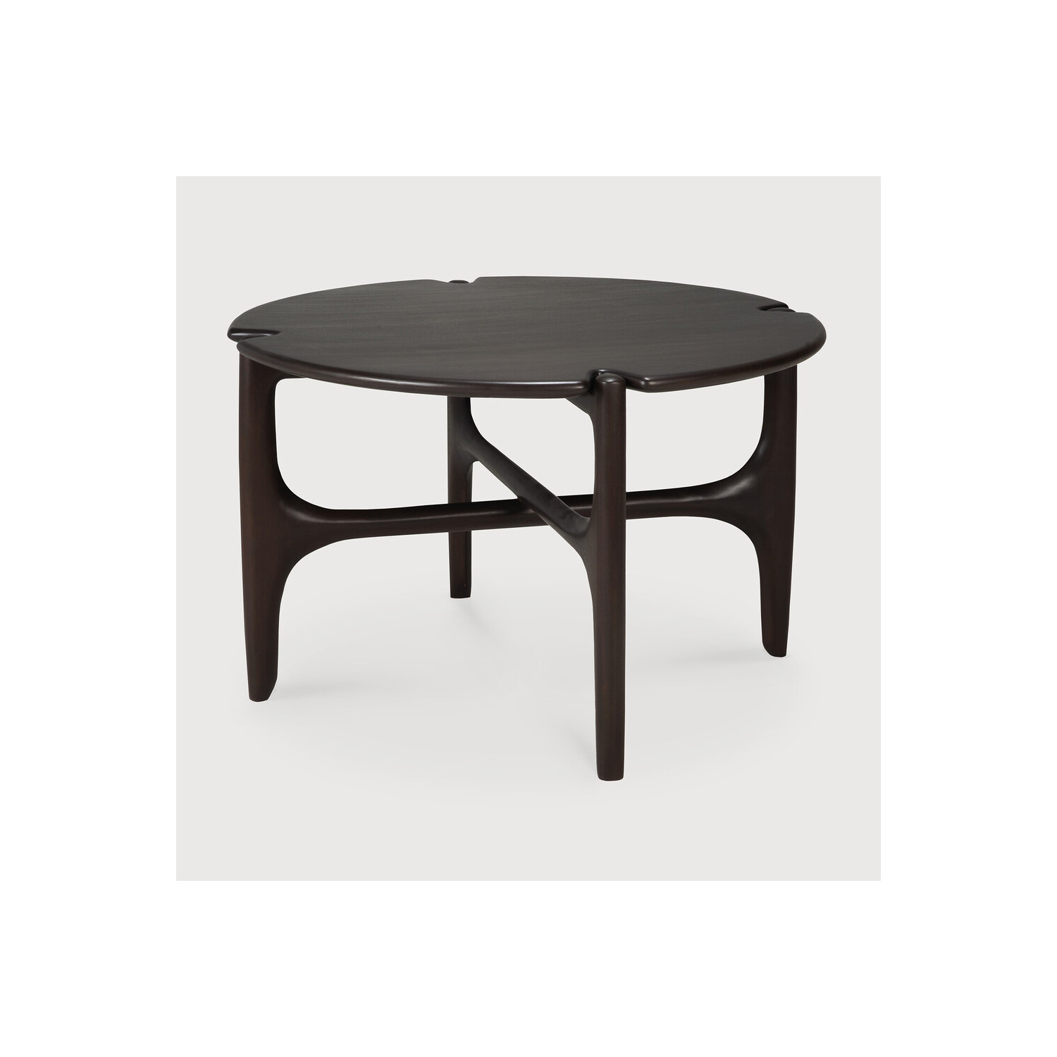 Table basse ronde PI acajou brun Ethnicraft