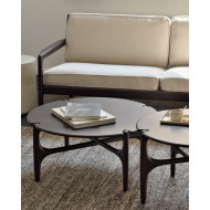 Table basse ronde PI acajou brun Ethnicraft
