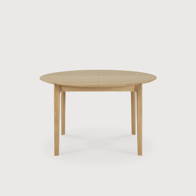 BOK oak round extensible table Ethnicraft