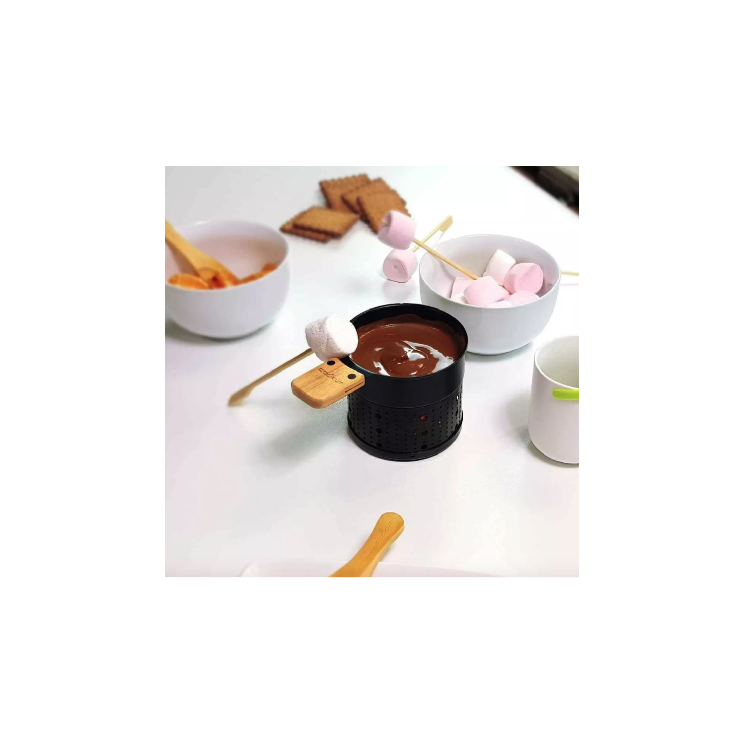 Coffret fondue chocolat à la bougie Cookut