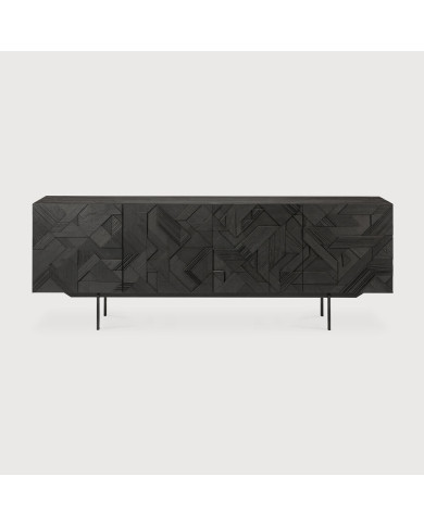 Buffet GRAPHIC en teck noir Ethnicraft