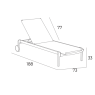 Les Jardins du Sud BEACH sun lounger 