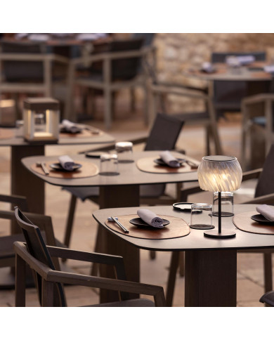 PALOMA rechargeable solar table lamp Les Jardins