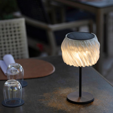 PALOMA rechargeable solar table lamp Les Jardins