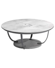 Les Jardins TECKALU grey solar illuminated coffee table 
