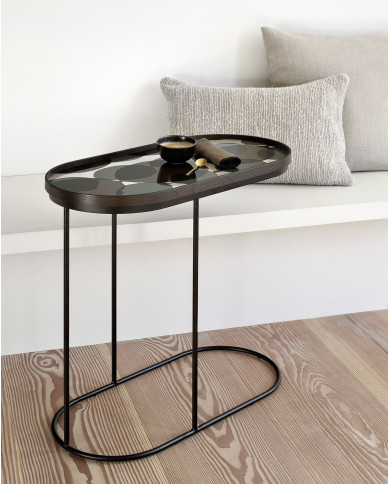 CONNECTED DOTS oblong glass tray Ethnicraft