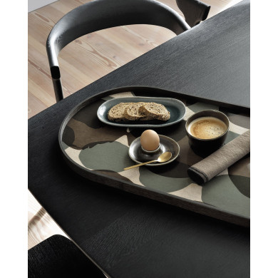 CONNECTED DOTS oblong glass tray Ethnicraft