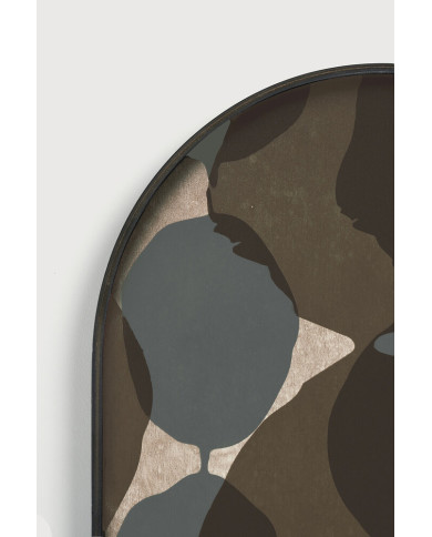 Plateau en verre CONNECTED DOTS oblong Ethnicraft