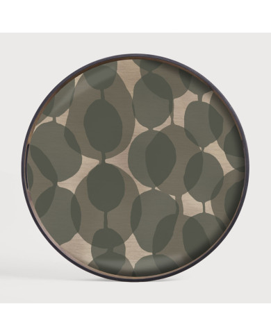 CONNECTED DOTS round glass tray Ethnicraft