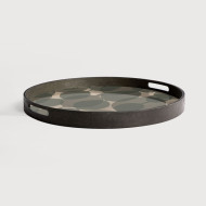 CONNECTED DOTS round glass tray Ethnicraft