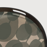 CONNECTED DOTS round glass tray Ethnicraft