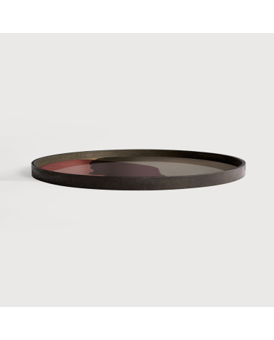 COMBINED DOTS round glass tray Ethnicraft