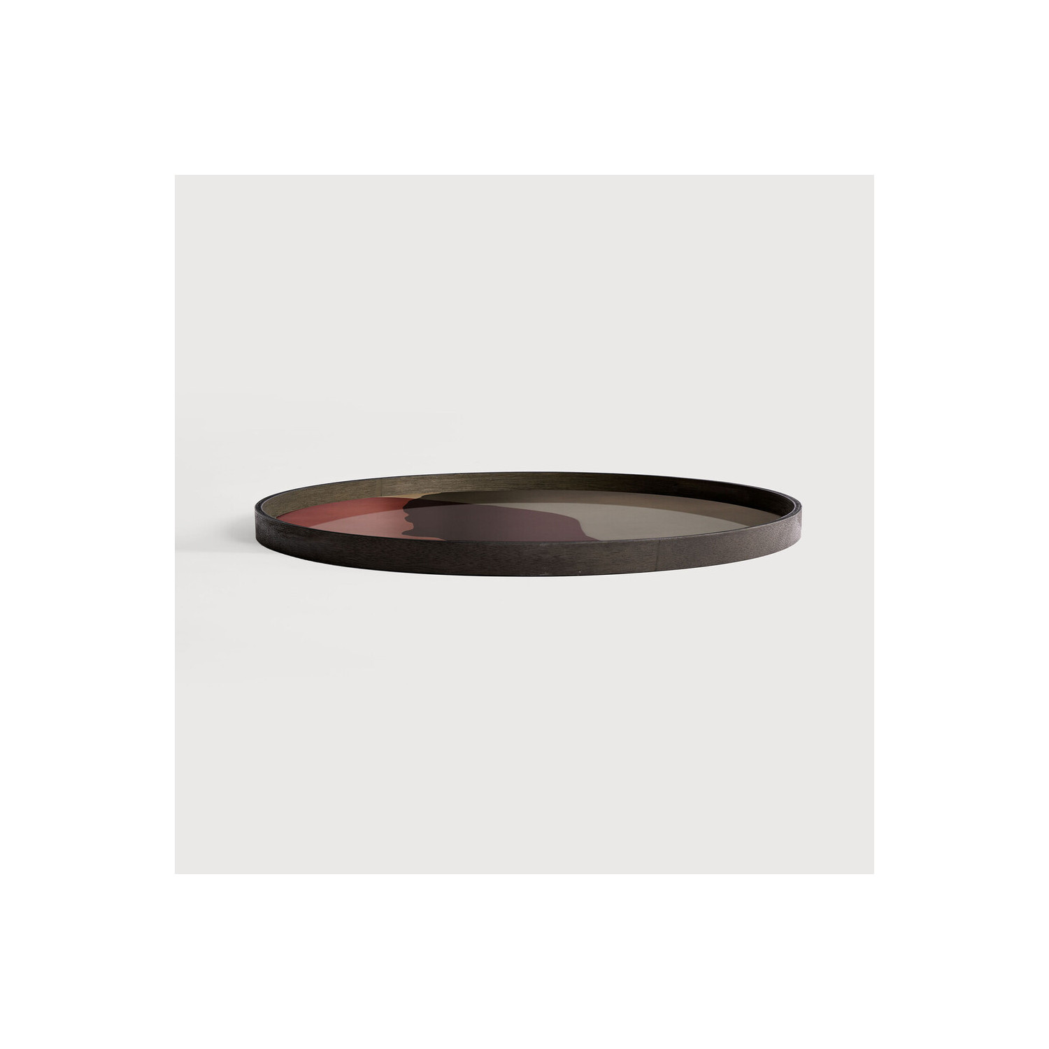 COMBINED DOTS round glass tray Ethnicraft