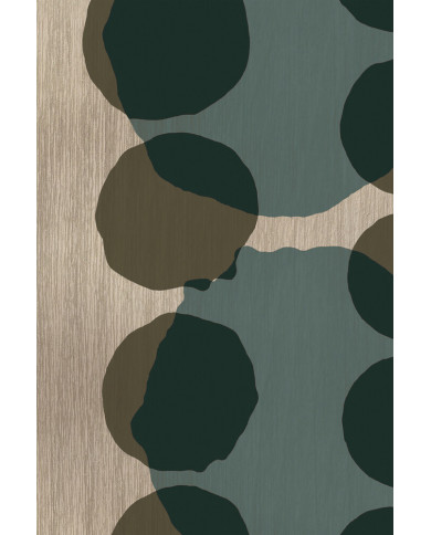 Plateau en verre LAYERED DOTS rond Ethnicraft