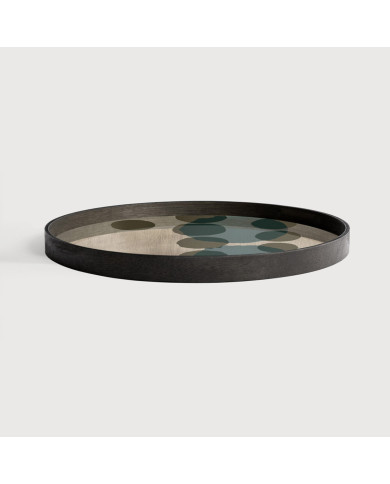 LAYERED round glass tray Ethnicraft